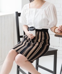 Mysa&Liina | マルチストライプタイトスカート(スカート)