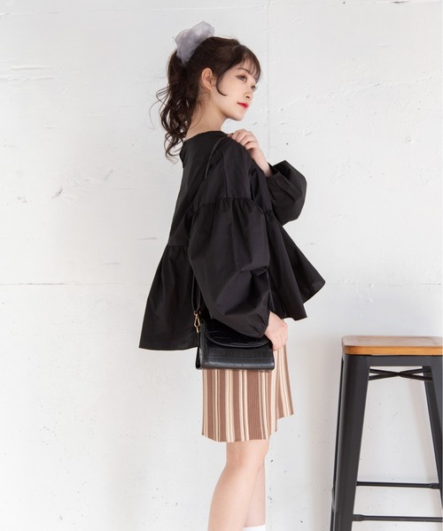 Mysa&Liina(ミーサリーナ)の「マルチストライプタイトスカート(スカート・レディース・ブラック/ブラウン/ベージュ・M)」の13枚目の写真