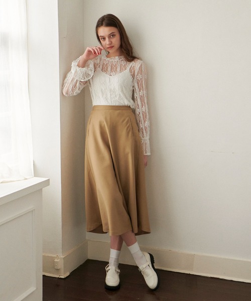 PURIL（ピュリル）の「【PURIL】スタンドカラー レース ボリュームスリーブ ブラウス（シャツ/ブラウス・レディース・ホワイト/ブラック/アイボリー・S/M）」の14枚目の写真