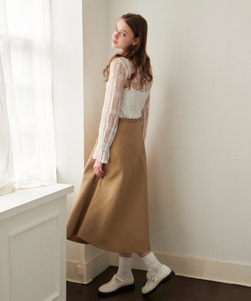 PURIL（ピュリル）の「【PURIL】スタンドカラー レース ボリュームスリーブ ブラウス（シャツ/ブラウス・レディース・ホワイト/ブラック/アイボリー・S/M）」の15枚目の写真