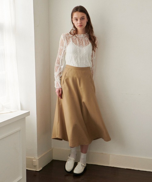 PURIL（ピュリル）の「【PURIL】スタンドカラー レース ボリュームスリーブ ブラウス（シャツ/ブラウス・レディース・ホワイト/ブラック/アイボリー・S/M）」の16枚目の写真