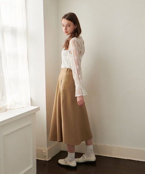 PURIL（ピュリル）の「【PURIL】スタンドカラー レース ボリュームスリーブ ブラウス（シャツ/ブラウス・レディース・ホワイト/ブラック/アイボリー・S/M）」の17枚目の写真