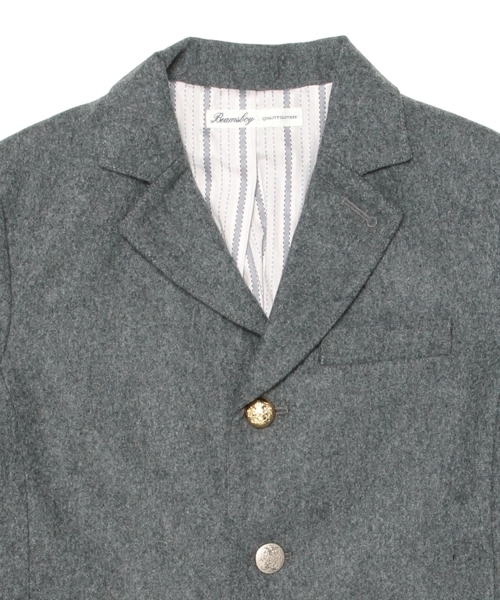 BEAMS BOY（ビームスボーイ）の「BEAMS BOY / フラノ 3ボタン ブレザー（テーラードジャケット・レディース・グレー/ネイビー・0/1）」の18枚目の写真
