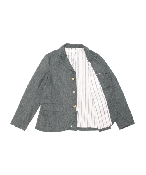 BEAMS BOY（ビームスボーイ）の「BEAMS BOY / フラノ 3ボタン ブレザー（テーラードジャケット・レディース・グレー/ネイビー・0/1）」の20枚目の写真