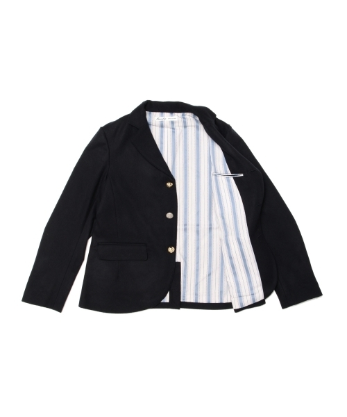 BEAMS BOY（ビームスボーイ）の「BEAMS BOY / フラノ 3ボタン ブレザー（テーラードジャケット・レディース・グレー/ネイビー・0/1）」の15枚目の写真