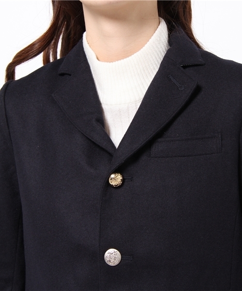 BEAMS BOY（ビームスボーイ）の「BEAMS BOY / フラノ 3ボタン ブレザー（テーラードジャケット・レディース・グレー/ネイビー・0/1）」の10枚目の写真