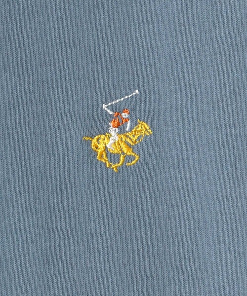 BEVERLY HILLS POLO CLUB（ビバリーヒルズポロクラブ）の「BEVERLY HILLS POLO CLUB/ビバリーヒルズポロクラブ ビッグシルエット ワンポイント ロゴ 刺繍 Tシャツ/無地T（Tシャツ/カットソー・メンズ・ホワイト/サックスブルー/ホワイト系その他/ブラック系その他/ブルー系その他/チャコール・M/L）」の22枚目の写真