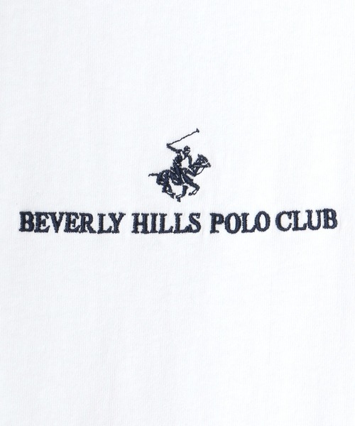 BEVERLY HILLS POLO CLUB（ビバリーヒルズポロクラブ）の「BEVERLY HILLS POLO CLUB/ビバリーヒルズポロクラブ ビッグシルエット ワンポイント ロゴ 刺繍 Tシャツ/無地T（Tシャツ/カットソー・メンズ・ホワイト/サックスブルー/ホワイト系その他/ブラック系その他/ブルー系その他/チャコール・M/L）」の17枚目の写真