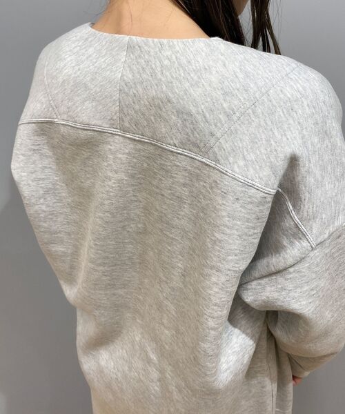 JET（ジェット）の「◆【ウォッシャブル】コットンダブルフェイスノーカラーコート（その他アウター・レディース・チャコールグレー/ライトベージュ/グレー系4・04）」の15枚目の写真