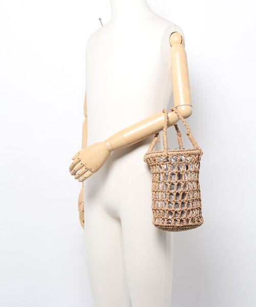 Laugoa（ラウゴア）の「ONT ペーパー ミニ かごバッグ（かごバッグ・レディース・ベージュ・9）」の19枚目の写真