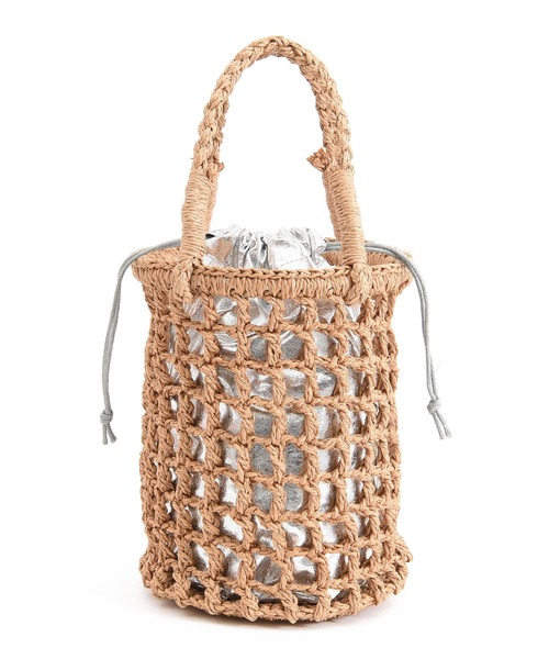 Laugoa（ラウゴア）の「ONT ペーパー ミニ かごバッグ（かごバッグ・レディース・ベージュ・9）」の12枚目の写真