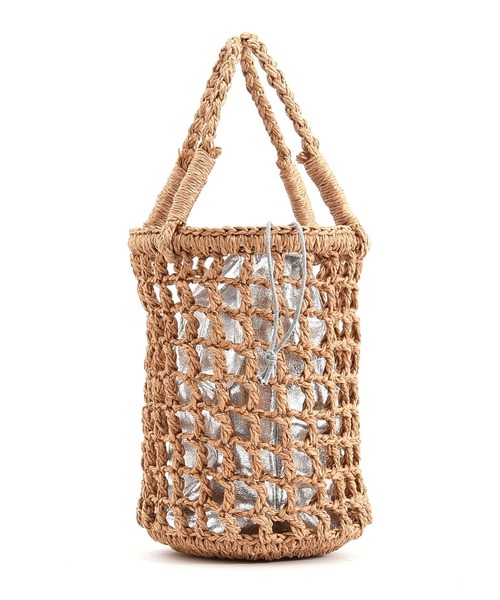 Laugoa（ラウゴア）の「ONT ペーパー ミニ かごバッグ（かごバッグ・レディース・ベージュ・9）」の13枚目の写真