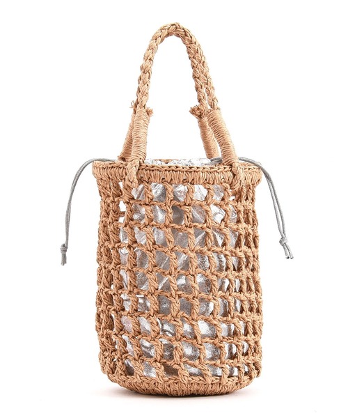 Laugoa（ラウゴア）の「ONT ペーパー ミニ かごバッグ（かごバッグ・レディース・ベージュ・9）」の14枚目の写真