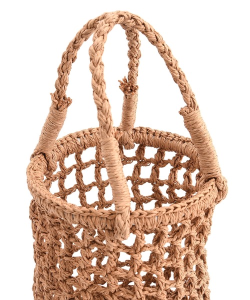 Laugoa（ラウゴア）の「ONT ペーパー ミニ かごバッグ（かごバッグ・レディース・ベージュ・9）」の6枚目の写真