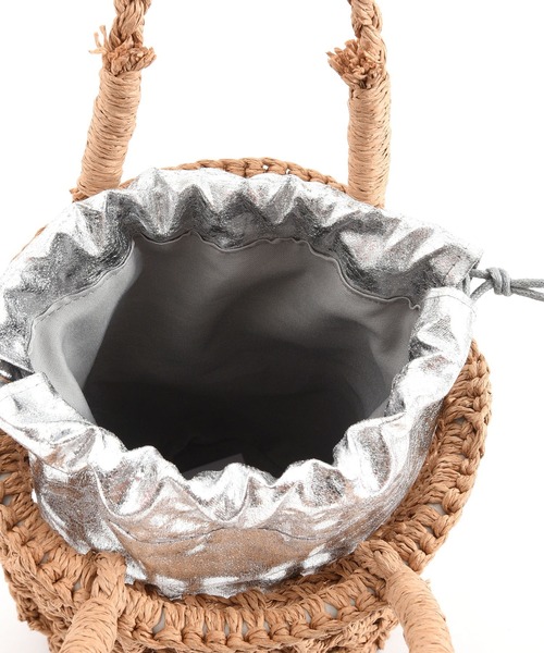 Laugoa（ラウゴア）の「ONT ペーパー ミニ かごバッグ（かごバッグ・レディース・ベージュ・9）」の8枚目の写真