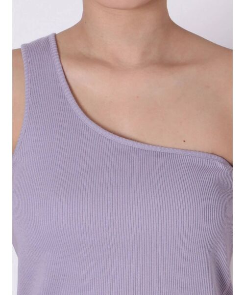 Ungrid（アングリッド）の「ワンショルダータンクトップ（タンクトップ・レディース・ベージュ/パープル/オフホワイト/オレンジ・FREE）」の18枚目の写真