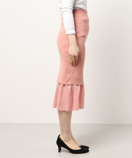 MIIA(ミーア)の「異素材ドッキングニットスカート(スカート・レディース・ブラック/ベージュ/ピンク・FREE)」の15枚目の写真