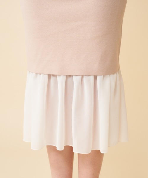 MIIA(ミーア)の「異素材ドッキングニットスカート(スカート・レディース・ブラック/ベージュ/ピンク・FREE)」の19枚目の写真