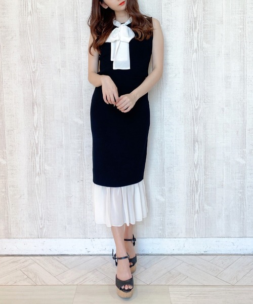 MIIA(ミーア)の「異素材ドッキングニットスカート(スカート・レディース・ブラック/ベージュ/ピンク・FREE)」の16枚目の写真