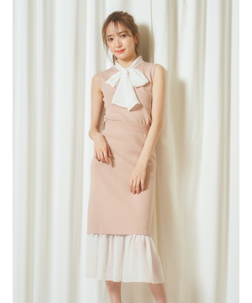 MIIA(ミーア)の「異素材ドッキングニットスカート(スカート・レディース・ブラック/ベージュ/ピンク・FREE)」の21枚目の写真