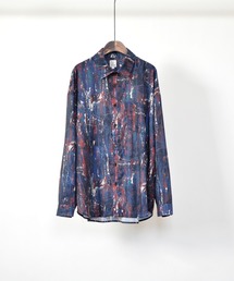 USEDライク レトロパターン LSシャツ