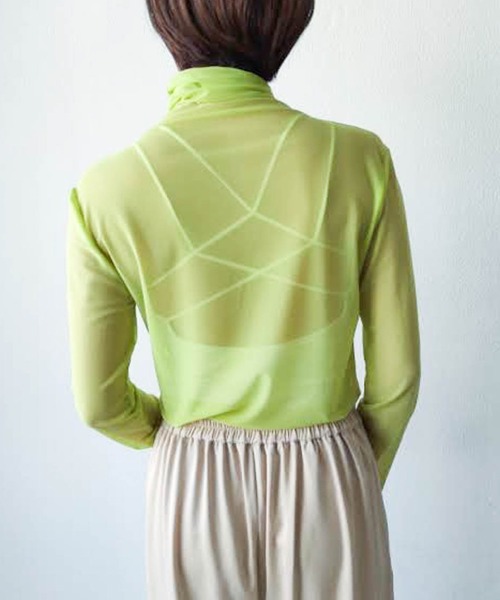 VACANCY（ヴァカンシー）の「シアーカラーインナー（Tシャツ/カットソー・レディース・ブラック/オレンジ/グリーン・FREE）」の18枚目の写真