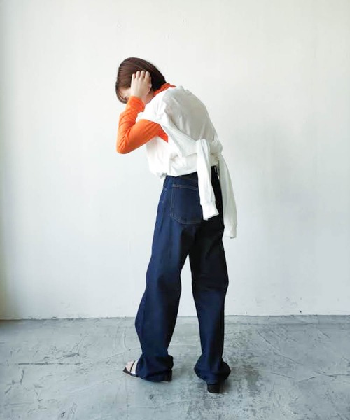 VACANCY（ヴァカンシー）の「シアーカラーインナー（Tシャツ/カットソー・レディース・ブラック/オレンジ/グリーン・FREE）」の21枚目の写真