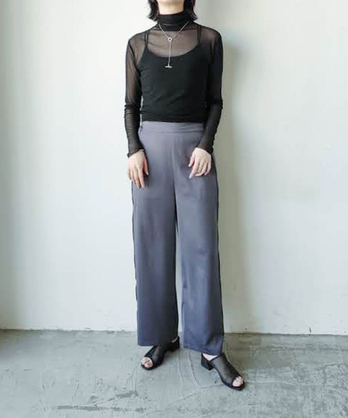 VACANCY（ヴァカンシー）の「シアーカラーインナー（Tシャツ/カットソー・レディース・ブラック/オレンジ/グリーン・FREE）」の22枚目の写真