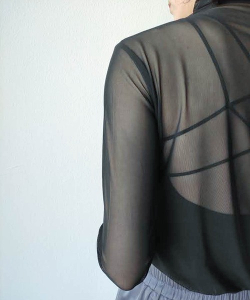 VACANCY（ヴァカンシー）の「シアーカラーインナー（Tシャツ/カットソー・レディース・ブラック/オレンジ/グリーン・FREE）」の11枚目の写真