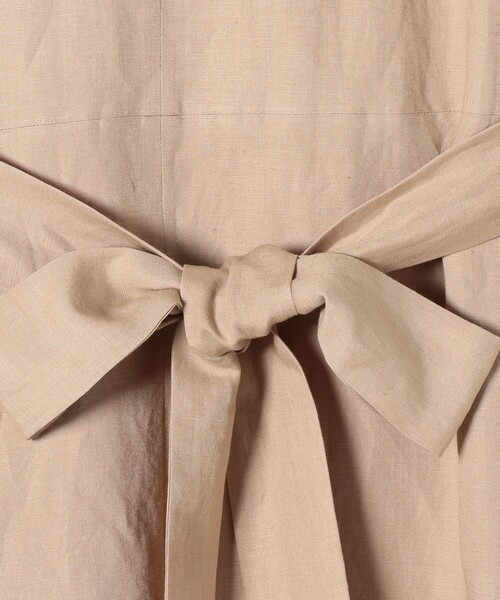 SHIPS any(シップス エニィ)の「SHIPS any:〈手洗い可能〉リネン ミックス マキシ ワンピース(ワンピース・レディース・ブラック/ベージュ/ライトグリーン・ONE SIZE)」の7枚目の写真