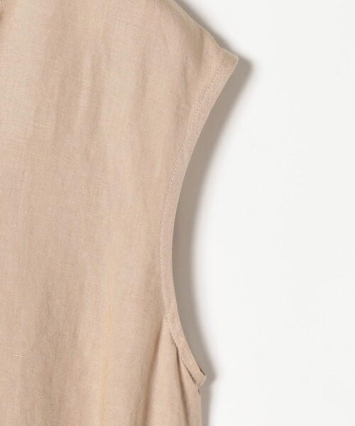 SHIPS any(シップス エニィ)の「SHIPS any:〈手洗い可能〉リネン ミックス マキシ ワンピース(ワンピース・レディース・ブラック/ベージュ/ライトグリーン・ONE SIZE)」の8枚目の写真