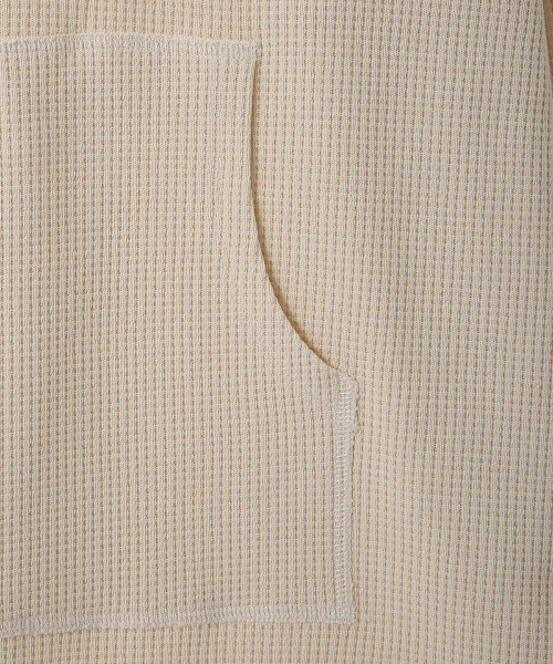 BALLAST ARK（バラストアーク）の「BALLAST ARK / バラストアーク：MEXICAN THERMAL PULLOVER：BA03-T003[AST]（Tシャツ/カットソー・メンズ・ホワイト/ブラウン・M/L）」の6枚目の写真