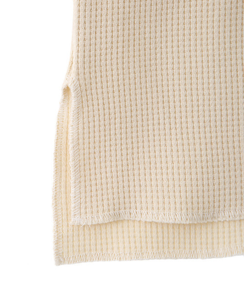 BALLAST ARK（バラストアーク）の「BALLAST ARK / バラストアーク：MEXICAN THERMAL PULLOVER：BA03-T003[AST]（Tシャツ/カットソー・メンズ・ホワイト/ブラウン・M/L）」の7枚目の写真