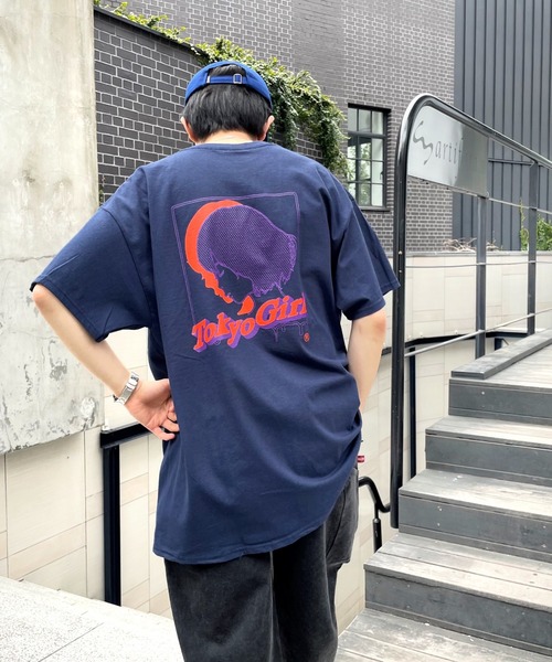 TOKYOGIRL（トーキョーガール）の「《WEB限定》東京ガール ハーフトーンTEE（Tシャツ/カットソー・メンズ・ホワイト/ライトグレー/ブラック/ネイビー/サックスブルー/グリーン・FREE）」の5枚目の写真