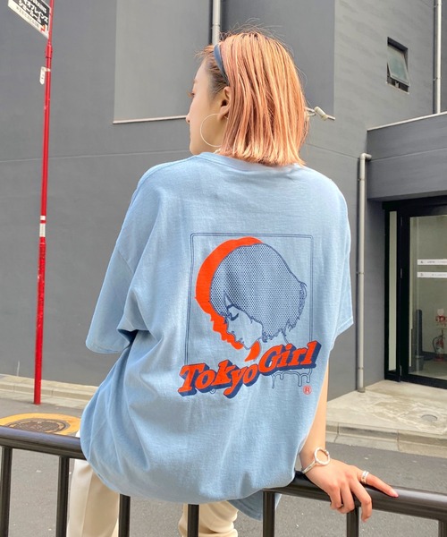 TOKYOGIRL（トーキョーガール）の「《WEB限定》東京ガール ハーフトーンTEE（Tシャツ/カットソー・メンズ・ホワイト/ライトグレー/ブラック/ネイビー/サックスブルー/グリーン・FREE）」の6枚目の写真