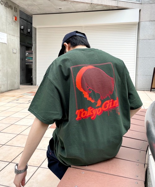 TOKYOGIRL（トーキョーガール）の「《WEB限定》東京ガール ハーフトーンTEE（Tシャツ/カットソー・メンズ・ホワイト/ライトグレー/ブラック/ネイビー/サックスブルー/グリーン・FREE）」の4枚目の写真
