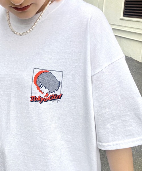 TOKYOGIRL（トーキョーガール）の「《WEB限定》東京ガール ハーフトーンTEE（Tシャツ/カットソー・メンズ・ホワイト/ライトグレー/ブラック/ネイビー/サックスブルー/グリーン・FREE）」の21枚目の写真
