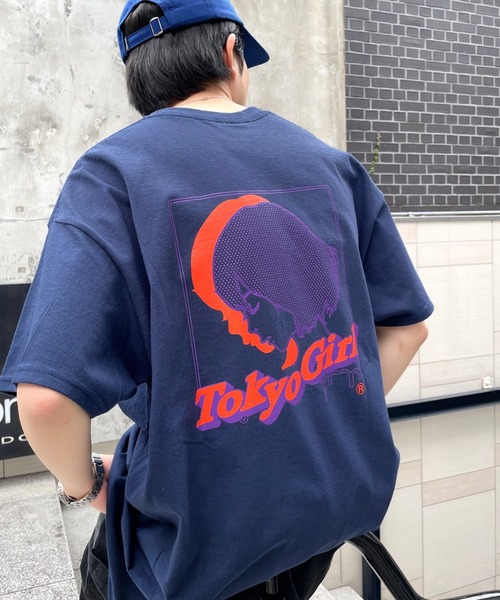 TOKYOGIRL（トーキョーガール）の「《WEB限定》東京ガール ハーフトーンTEE（Tシャツ/カットソー・メンズ・ホワイト/ライトグレー/ブラック/ネイビー/サックスブルー/グリーン・FREE）」の15枚目の写真