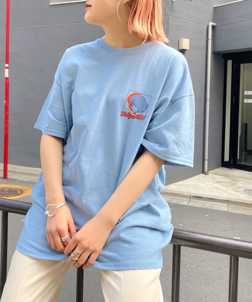 TOKYOGIRL（トーキョーガール）の「《WEB限定》東京ガール ハーフトーンTEE（Tシャツ/カットソー・メンズ・ホワイト/ライトグレー/ブラック/ネイビー/サックスブルー/グリーン・FREE）」の7枚目の写真