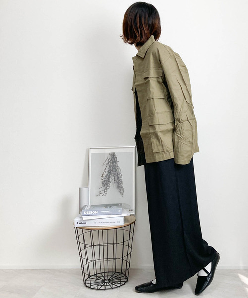 Burner(バーナー)の「【BURNER SELECT】綿麻ストレッチミリタリーシャツジャケット(ミリタリージャケット・メンズ・ベージュ/ネイビー/カーキ/ブラック/キナリ・L/M/XL)」の17枚目の写真