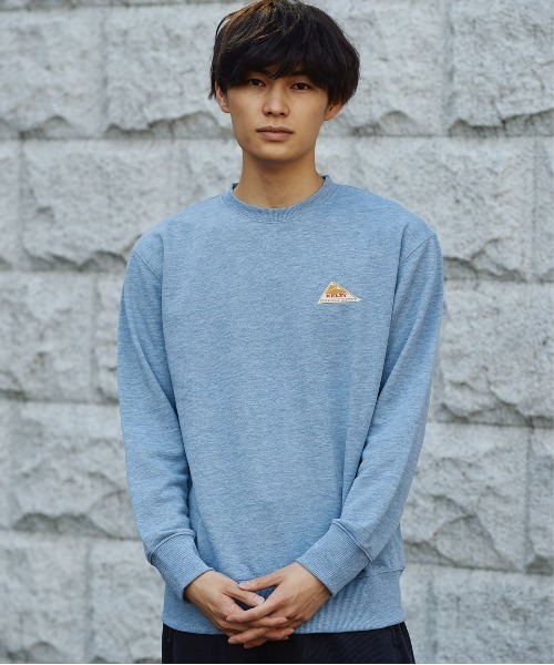 KELTY（ケルティ）の「[KELTY/ケルティ]ミニロゴクルー（スウェット・メンズ・ヘザーグレー/ベージュ/ブルー/ブラック・M/S/XL/L）」の9枚目の写真