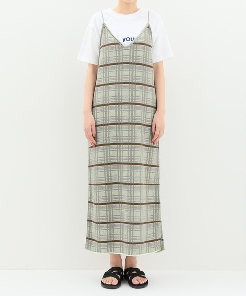 SLOBE IENA（スローブイエナ）の「チェックニットキャミ