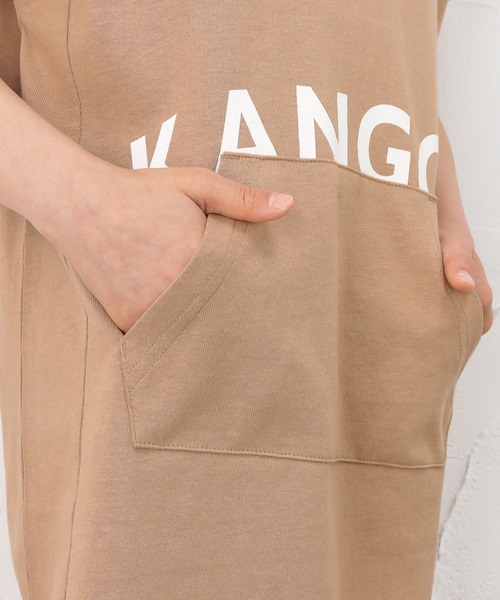 KANGOL(カンゴール)の「KANGOL カンゴール フロントスリット入り ノースリーブ ワンピース(ワンピース・キッズ・ベージュ/ブラック・140cm/150cm/160cm/130cm)」の17枚目の写真