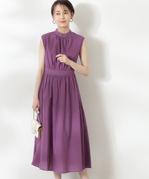 N.（N. Natural Beauty Basic） | コットンローンスタンドネックワンピース(ワンピース)