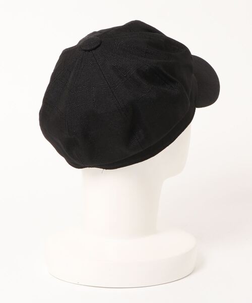 VENCEEXCHANGE（ヴァンスエクスチェンジ）の「リネン風キャスケット（キャスケット・レディース・ブラウン/ブラック/オフホワイト・FREE）」の4枚目の写真