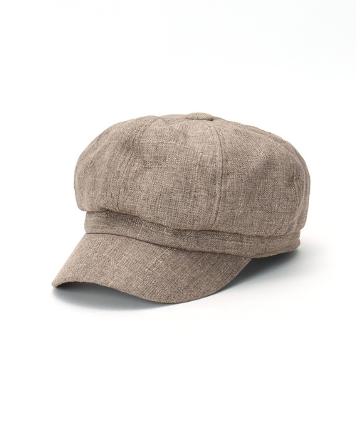 VENCEEXCHANGE（ヴァンスエクスチェンジ）の「リネン風キャスケット（キャスケット・レディース・ブラウン/ブラック/オフホワイト・FREE）」の3枚目の写真