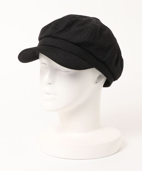 VENCEEXCHANGE（ヴァンスエクスチェンジ）の「リネン風キャスケット（キャスケット・レディース・ブラウン/ブラック/オフホワイト・FREE）」の10枚目の写真