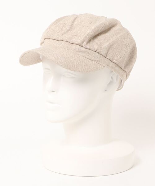 VENCEEXCHANGE（ヴァンスエクスチェンジ）の「リネン風キャスケット（キャスケット・レディース・ブラウン/ブラック/オフホワイト・FREE）」の12枚目の写真