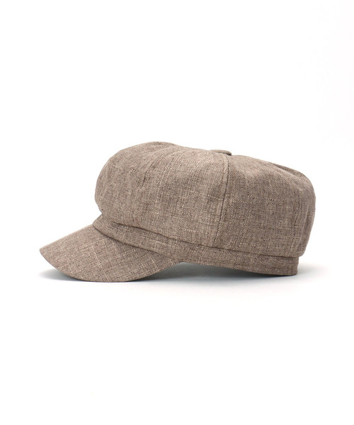 VENCEEXCHANGE（ヴァンスエクスチェンジ）の「リネン風キャスケット（キャスケット・レディース・ブラウン/ブラック/オフホワイト・FREE）」の5枚目の写真