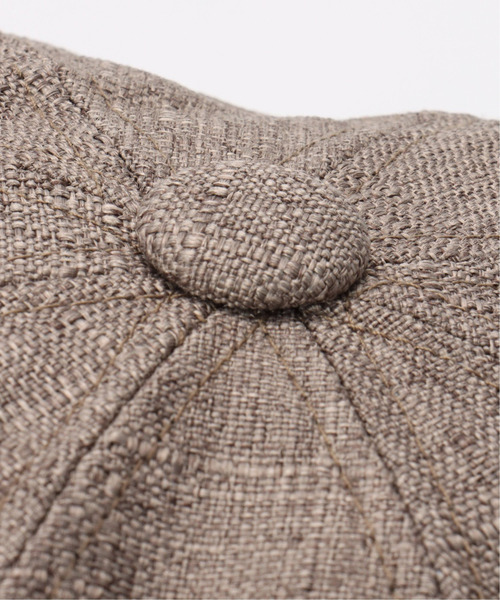 VENCEEXCHANGE（ヴァンスエクスチェンジ）の「リネン風キャスケット（キャスケット・レディース・ブラウン/ブラック/オフホワイト・FREE）」の9枚目の写真